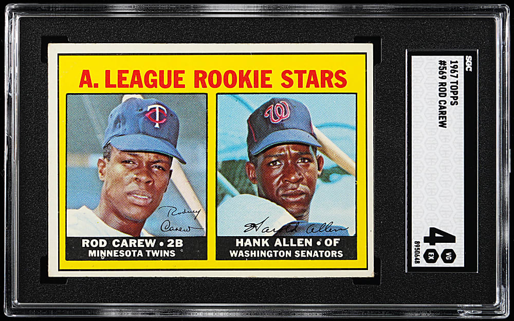 1967 Topps #569 Rod Carew Rookie High Number SGC VG/EX 4