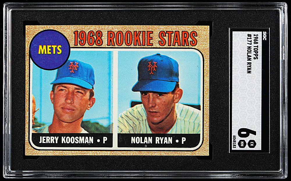 1968 Topps #177 Nolan Ryan Rookie SGC EX/NM 6