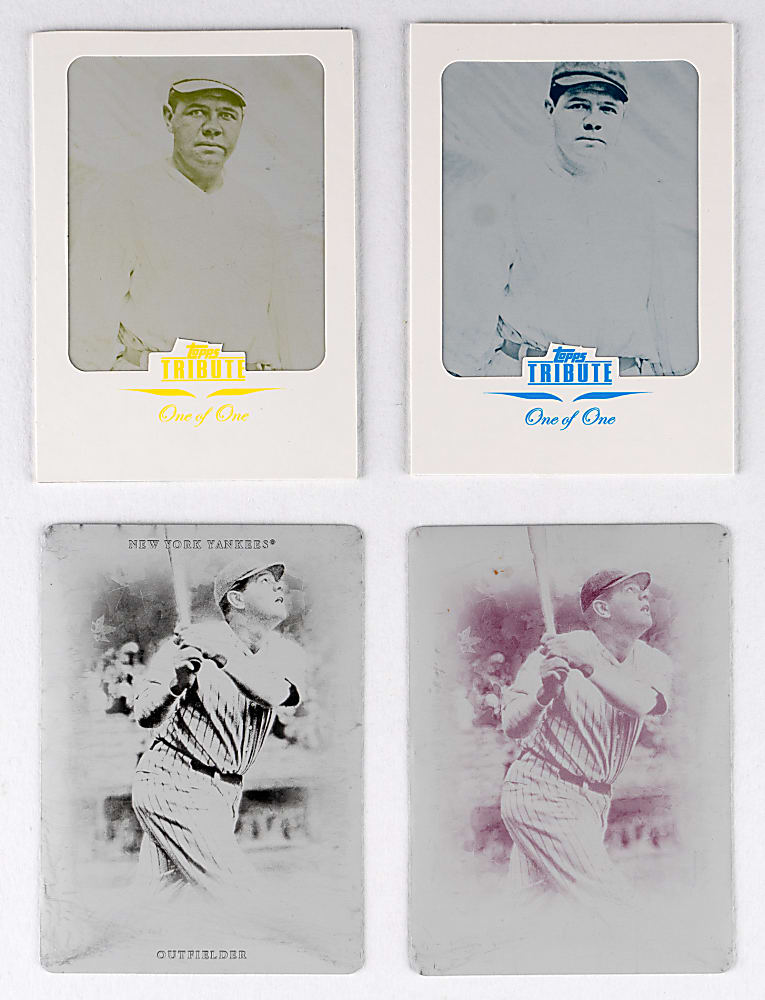 2007-2011 Topps Product Babe Ruth #1/1 Printing Plates (4)