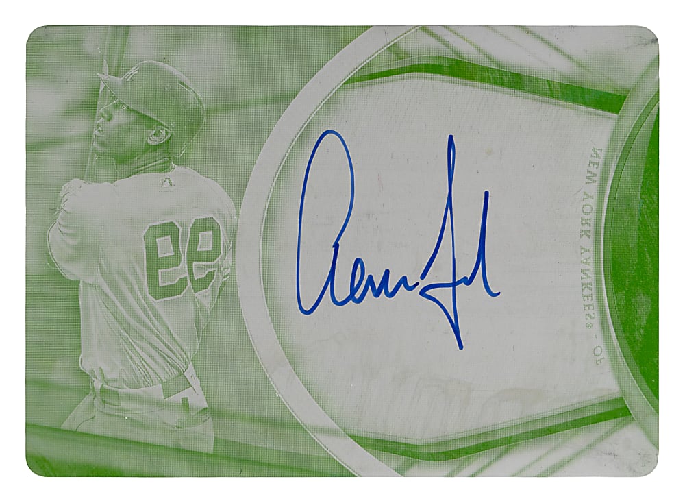 2018 Topps Tribute Aaron Judge Signed #1/1 Printing Plate
