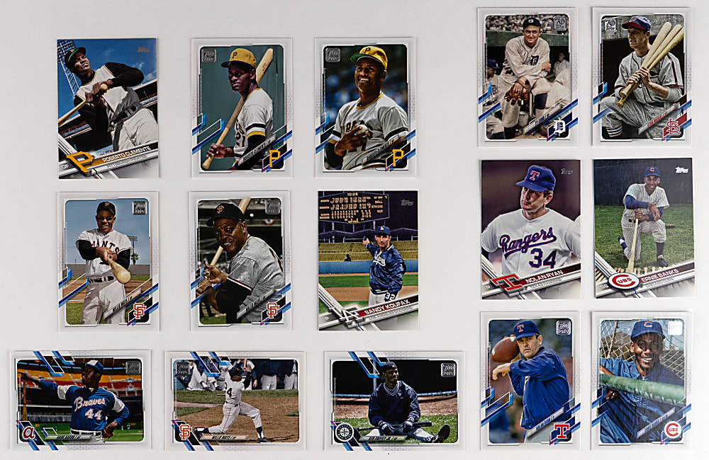 2017 & 2022 Topps Legends Variations Near Complete/Partial Set Pair - (68 Total Cards)