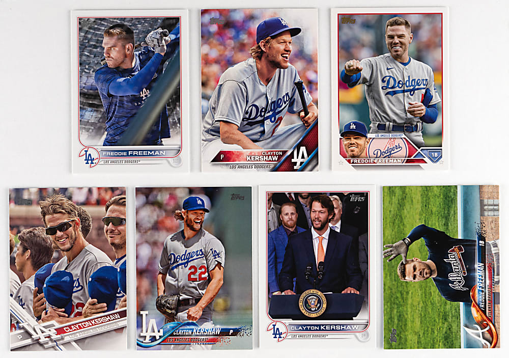 2016-2023 Topps Freddie Freeman & Clayton Kershaw Super Shortprint Collection (7) Different
