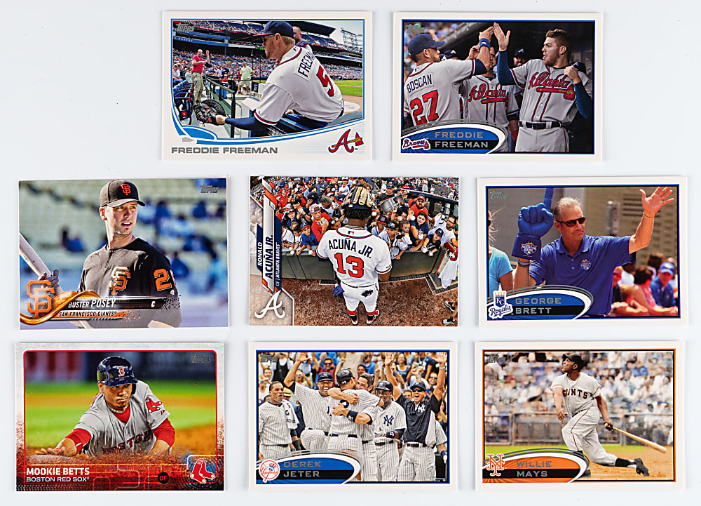 2012-2022 Topps Hall of Fame & Superstar Shortprint Collection (27) Different with Acuna Jr., Guerrero Jr., Jeter & Trout