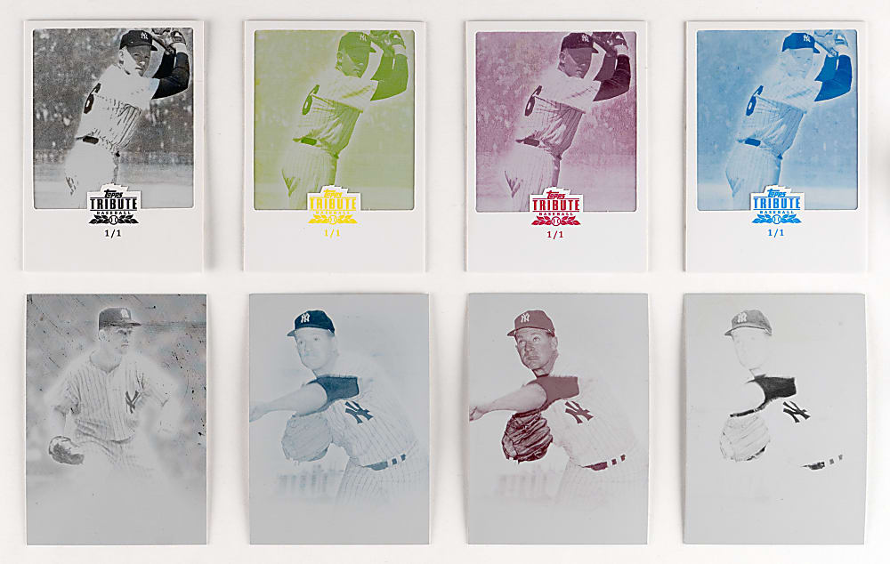 2013-2015 Topps Tribute Whitey Ford Rainbow Set Run (18) Plus (8) #1/1 Printing Plates