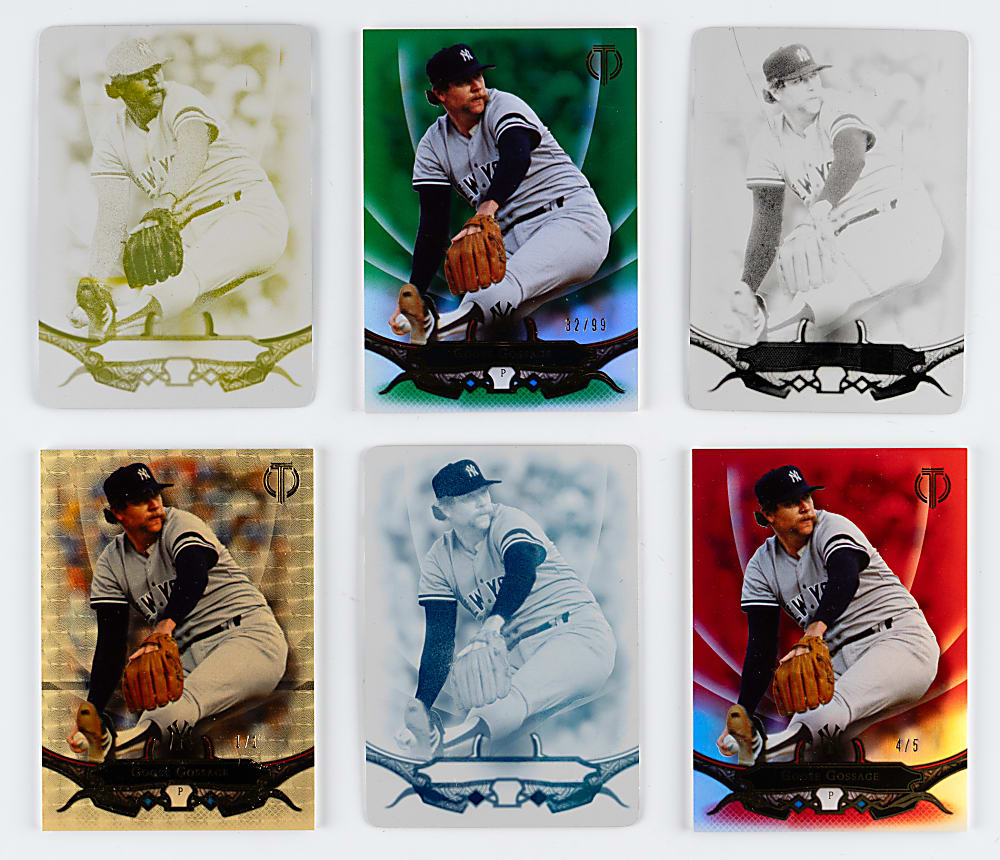 2016 Topps Tribute #15 Goose Gossage Near Rainbow Set (9) Different with (5) #1/1 Including Superfractor