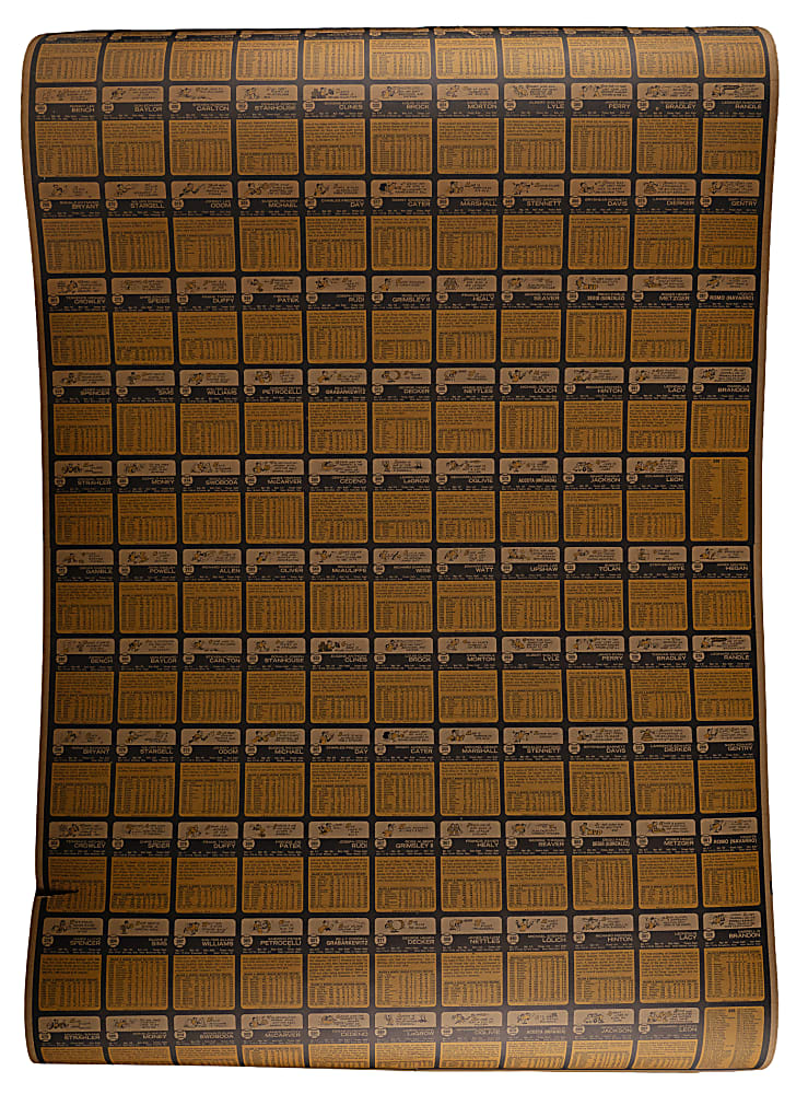 1973 Topps Uncut Sheet (132 Cards) with (12) Hall of Famers Including (2) Johnny Bench & (2) Tom Seaver - Clean!