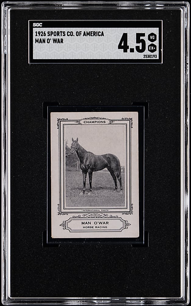 1926 Spalding Champions Man O' War SGC VG/EX+ 4.5