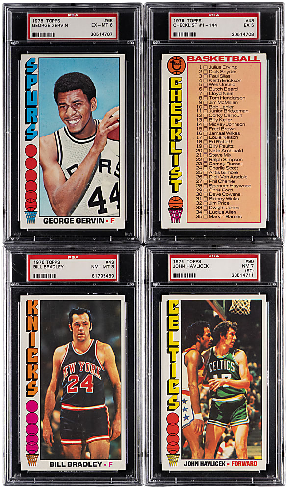 1976-1977 Topps Basketball PSA Graded Hall of Famers & Stars (7)