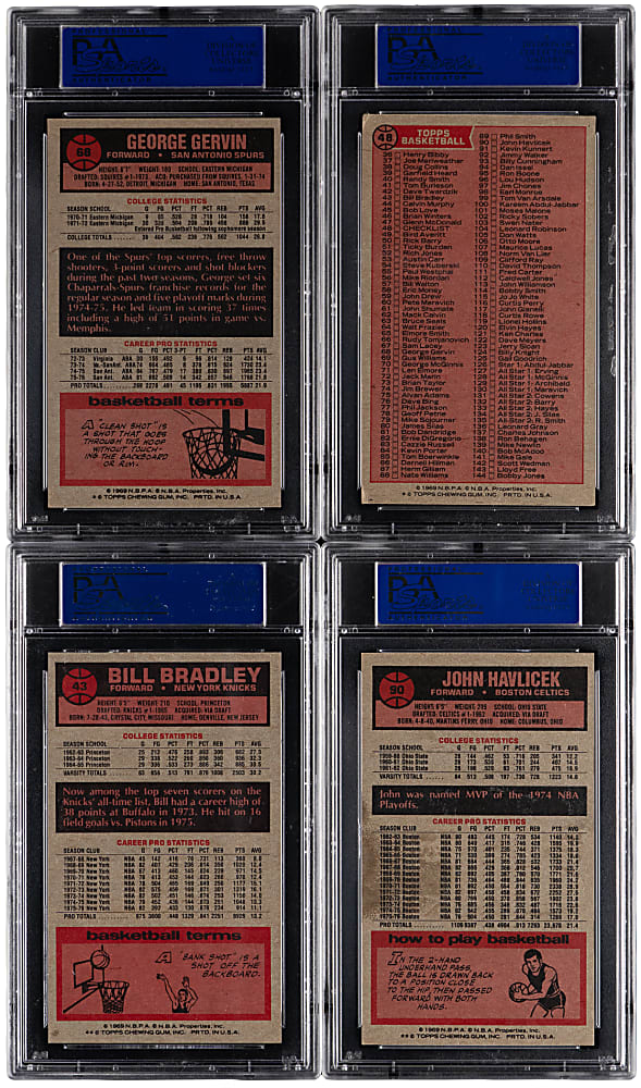 1976-1977 Topps Basketball PSA Graded Hall of Famers & Stars (7)