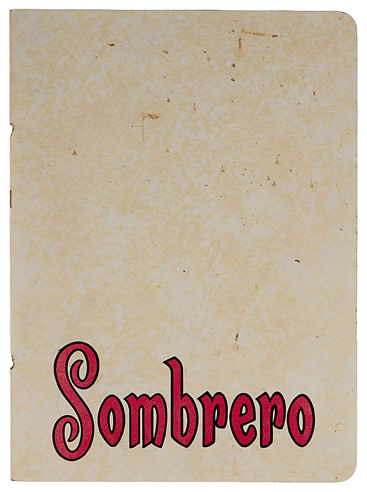 1977 Frank Sinatra Original Clown Sketch on Sombrero Restaurant Menu with Provenance Letter