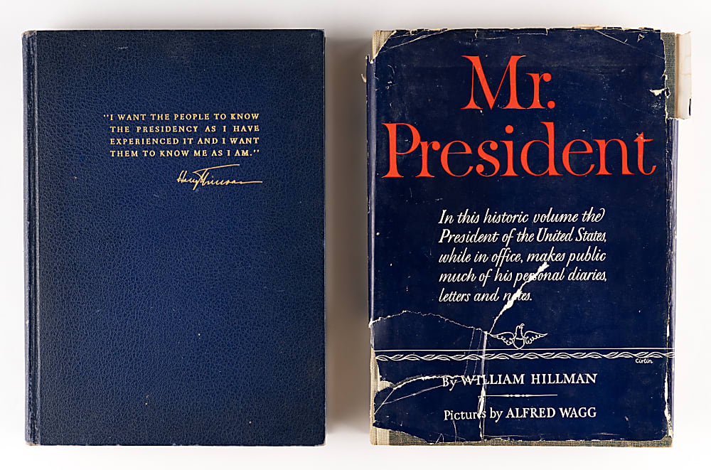 Harry S. Truman Signed "Mr. President" Books (2) with Limited-Edition Copy Plus Typed Letter Signed & Acme Newspictures Photograph - Each Signature with Full JSA LOA