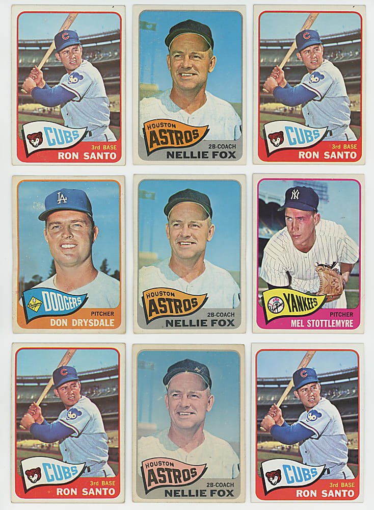 1965 Topps Collection (370) with (50+) Hall of Famers Including (3) Mantle Plus Carlton & Morgan Rookies