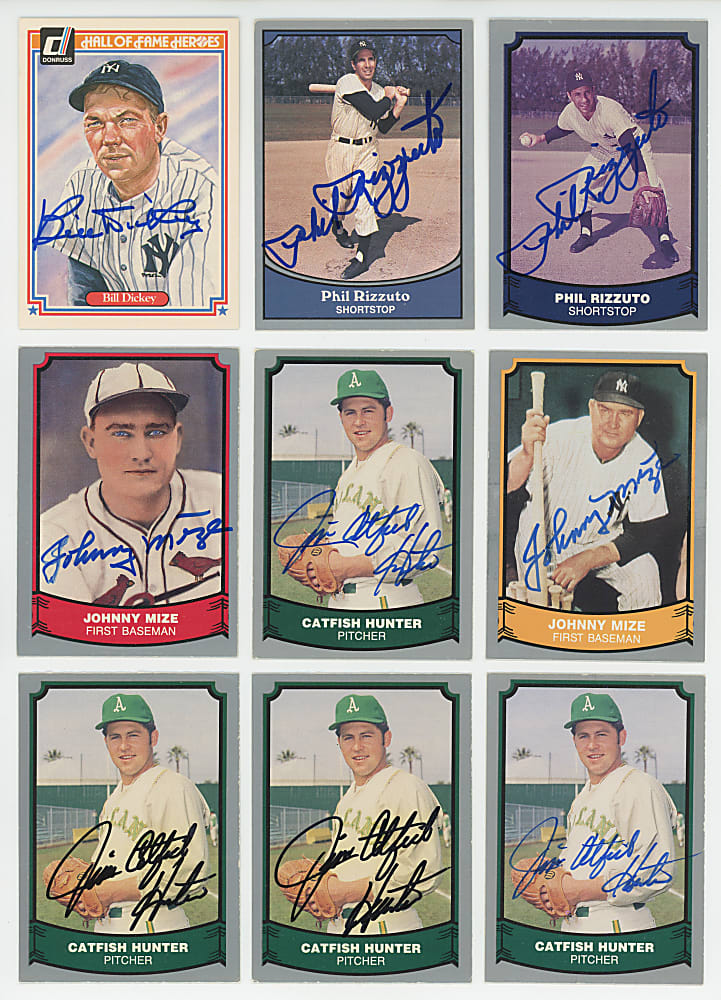 1980s-1990s Signed Baseball Card Collection (275+) with (35+) Hall of Famers