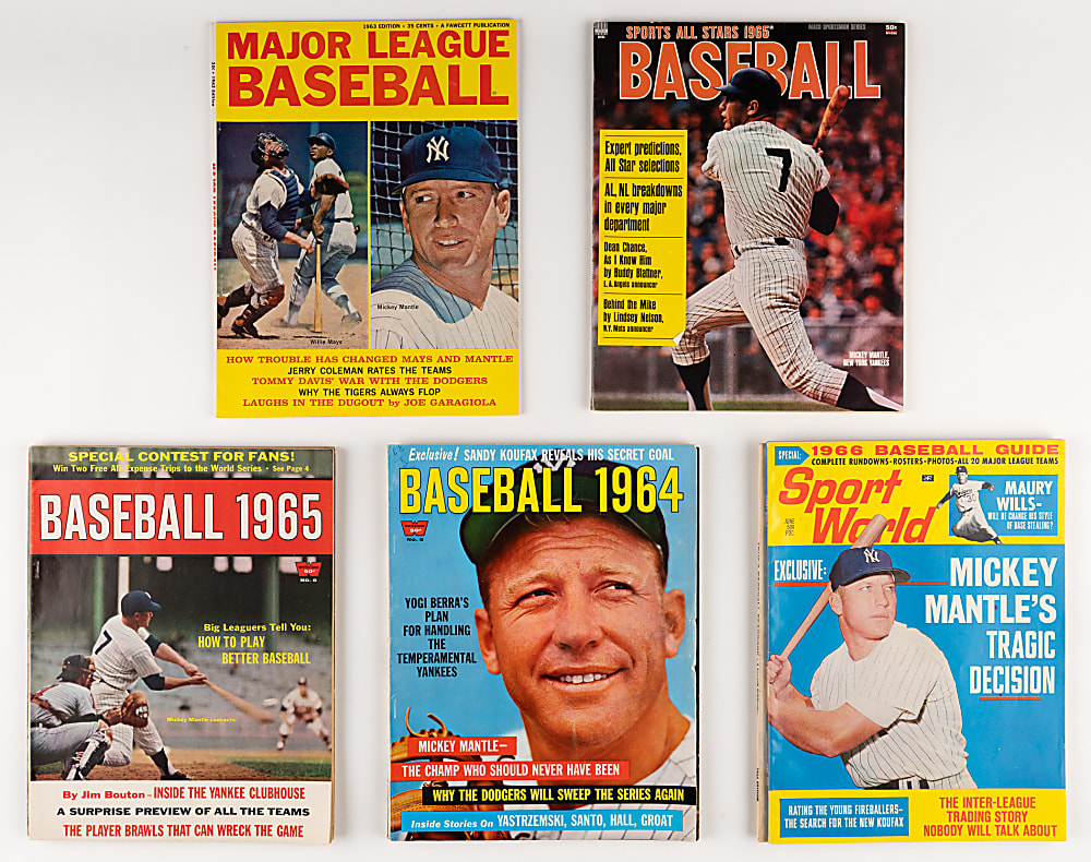 (11) Mickey Mantle Magazines