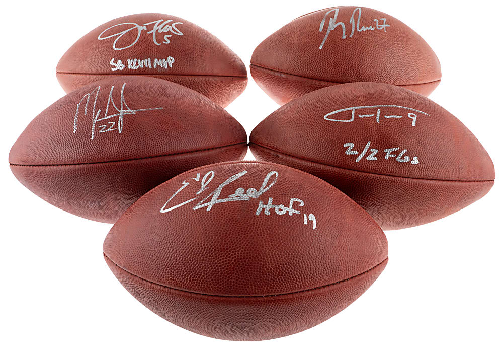 Baltimore Ravens Greats Signed Collection (14) with Ed Reed Football & Ray Lewis Authentic Full-Size Helmet