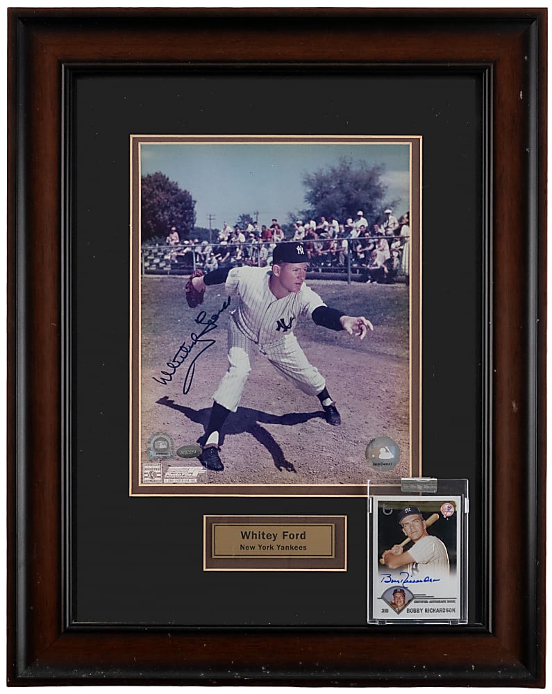 Multi-Sport Hall of Famer/Legend Signed Collection (8) with Aaron, Bird, Ovechkin & Rose
