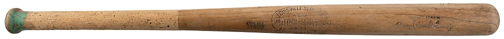 1923-1925 Hank Gowdy Professional Model Bat with Kork Grip Handle - PSA LOA