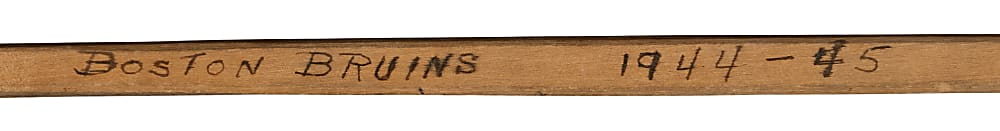 1944-1945 Boston Bruins Team-Signed Mini Hockey Stick with (17) Signatures Including Dit Clapper & Bill Cowley - Full JSA
