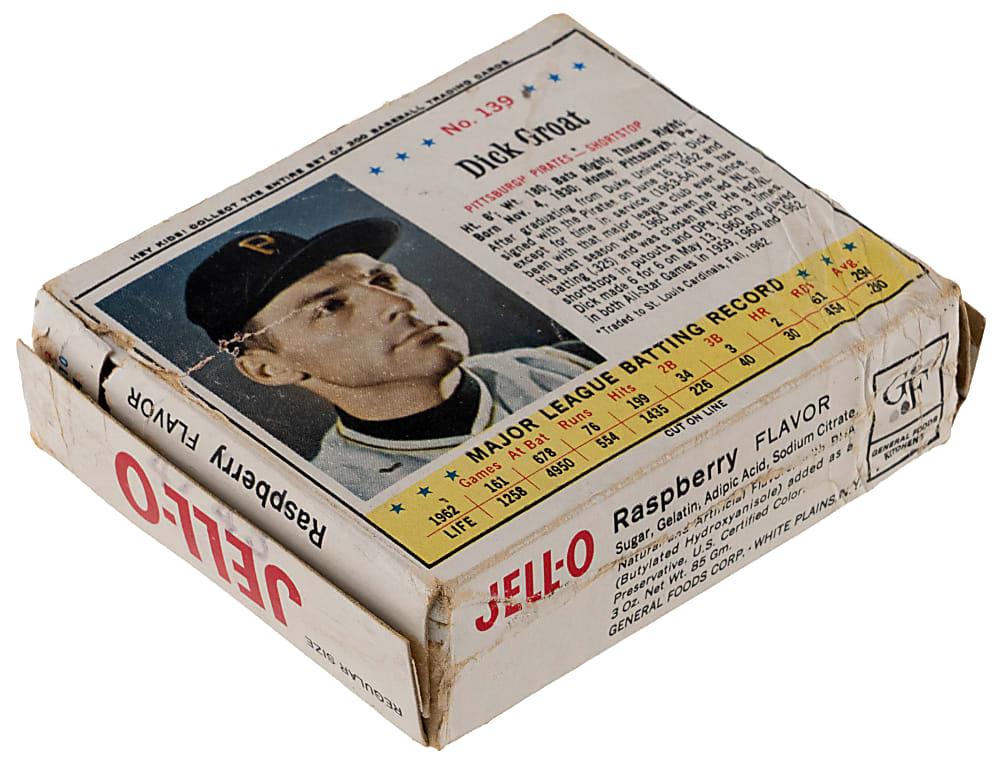 1963 Jell-O Original Complete Box with #139 Dick Groat