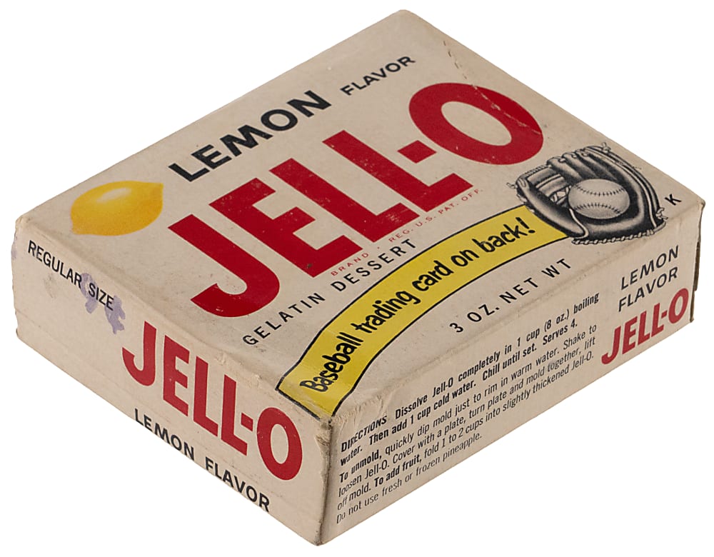 1962 Jell-O Complete Unopened Box with #45 Chuck Essegian