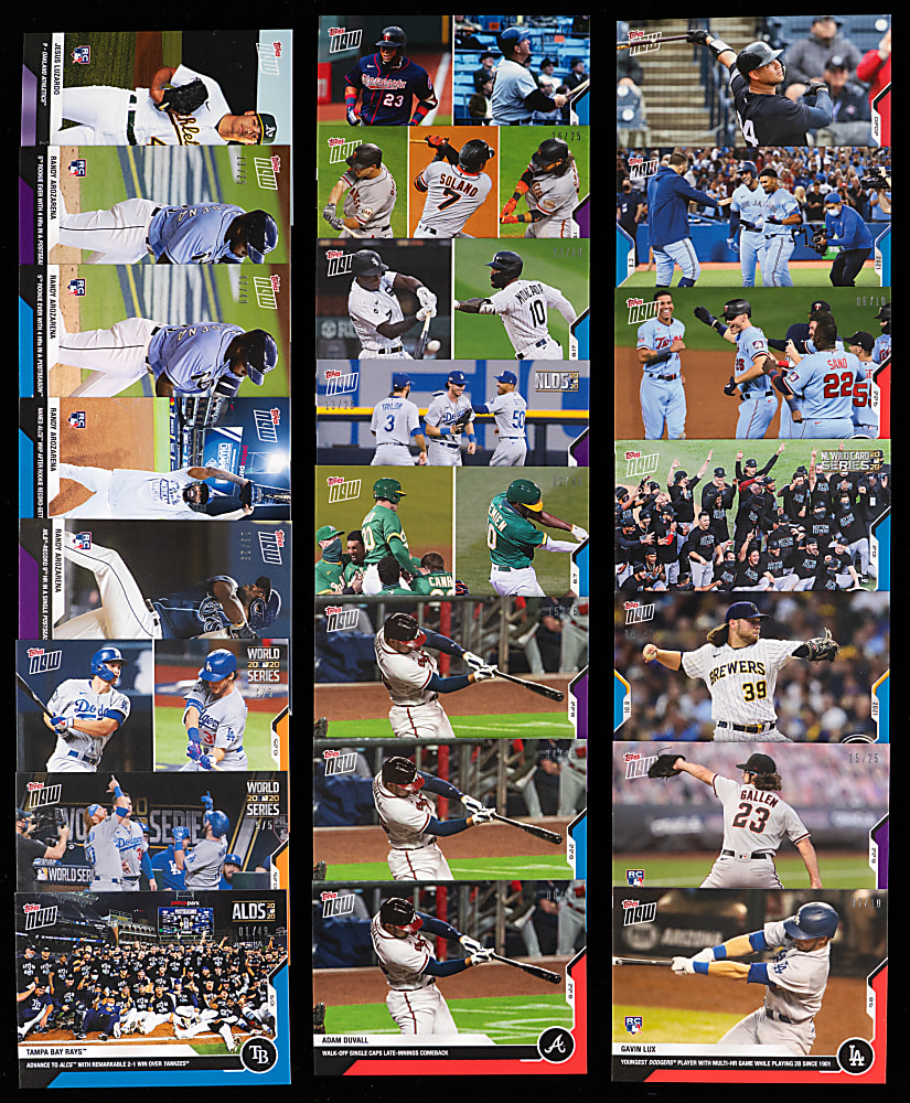 2017-2020 Topps Now Collection (2,500+) with (325+) Rookies Including (33) Judge, (6) Ohtani, (5) Acuna & (10) Guerrero Jr.