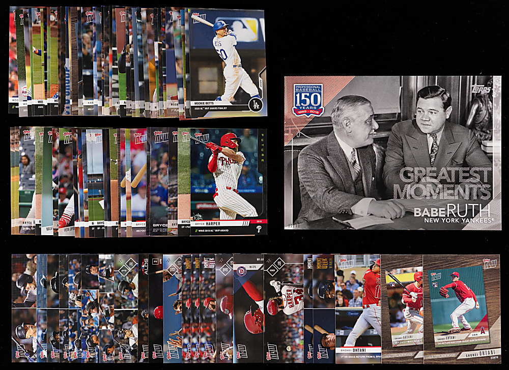 2017-2020 Topps Now Collection (2,500+) with (325+) Rookies Including (33) Judge, (6) Ohtani, (5) Acuna & (10) Guerrero Jr.