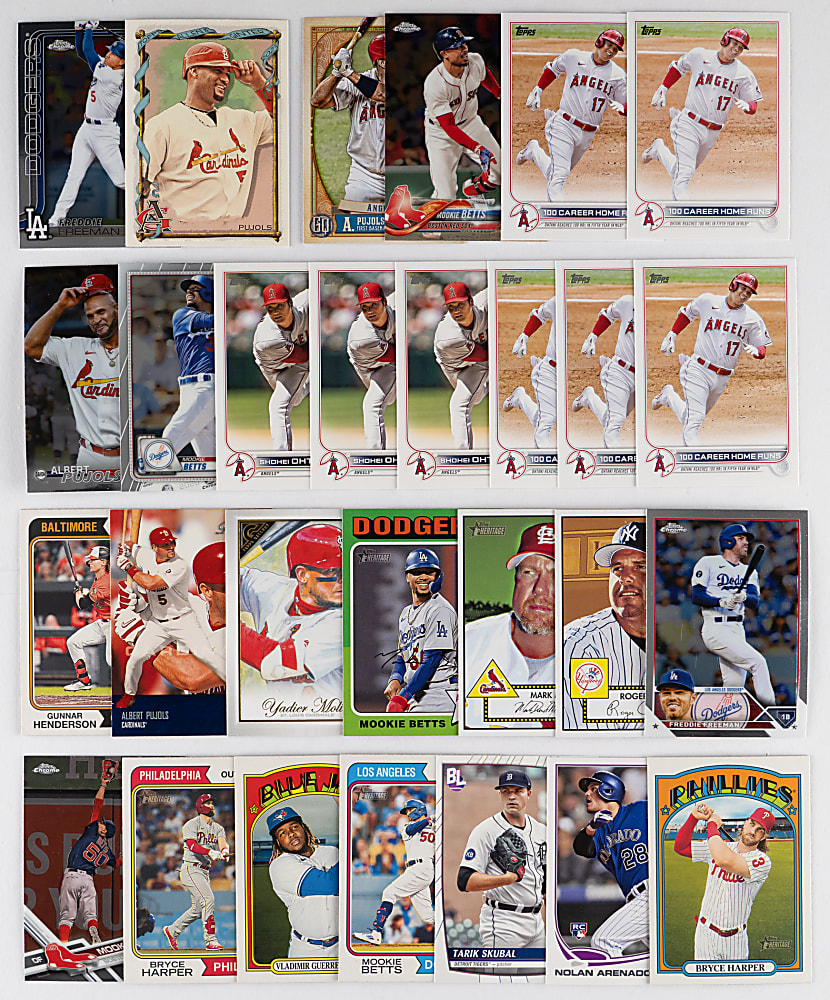 Mostly Post-2020s Baseball Singles Hoard (12,500+) with (100+) Shohei Ohtani & Superstar Blocks