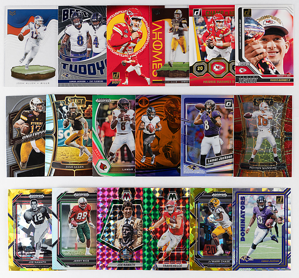 Mostly Post-2020s Football Singles Hoard (11,000+) with Several Thousand Inserts