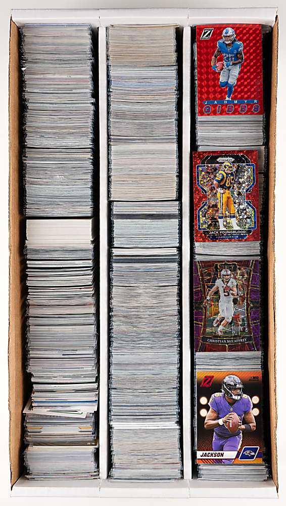 Mostly Post-2020s Football Singles Hoard (11,000+) with Several Thousand Inserts