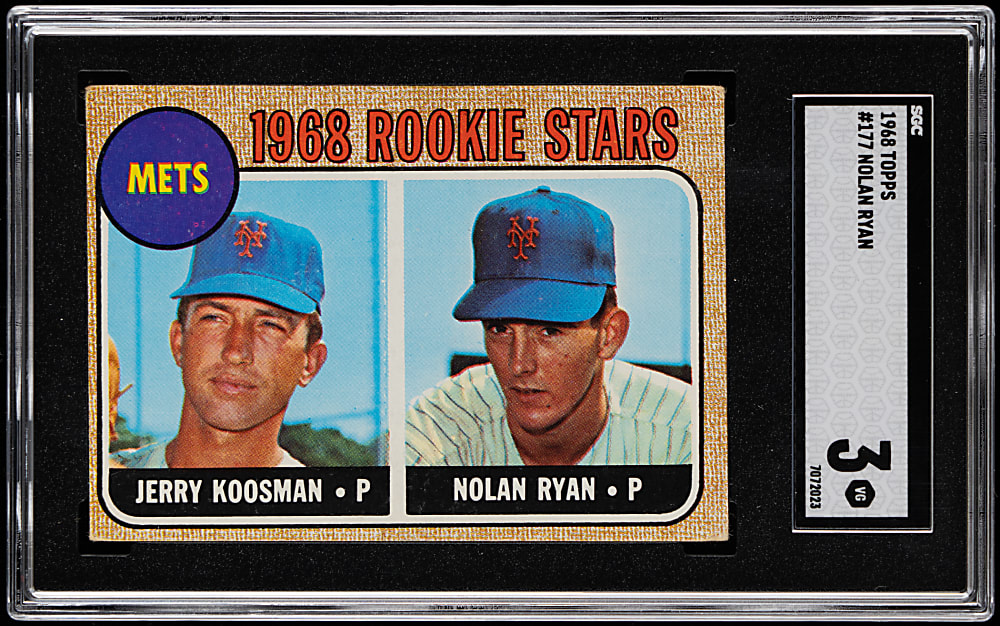 1968 Topps #177 Nolan Ryan Rookie SGC VG 3