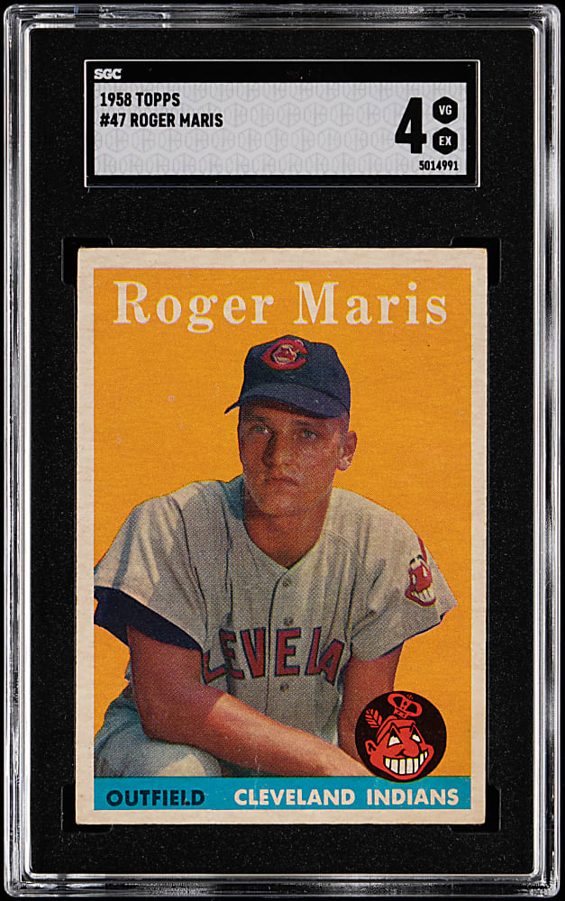 1958 Topps #47 Roger Maris Rookie SGC VG/EX 4