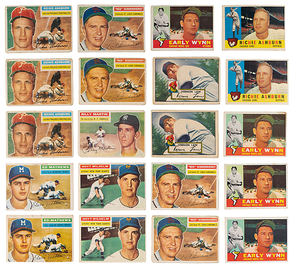 1952-1979 Topps Singles Hoard (7,864) - Each Year Represented with (200+) Hall of Famers & (156) 1952 Topps