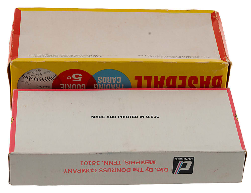 1960-1973 Non-Topps Display Boxes (4) with 1960 Leaf & 1961 Fleer Greats