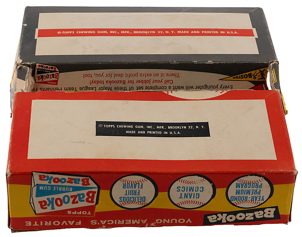 1959-1962 Topps 5-Cent Display Box Run