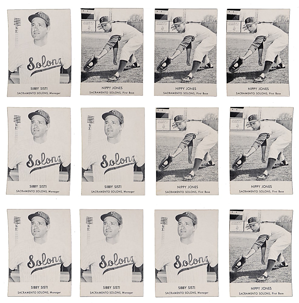 1958 Union Oil Sacramento Solons Hoard (92) Total - Clean!