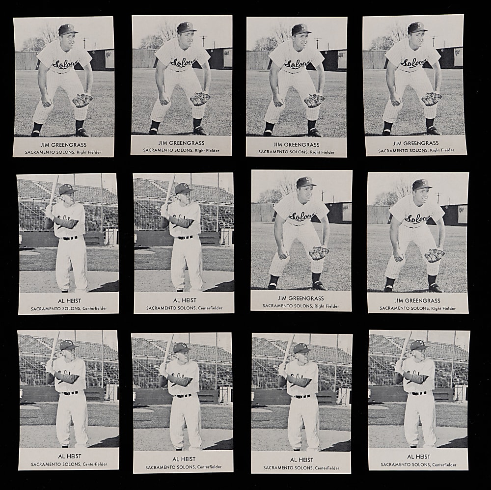 1958 Union Oil Sacramento Solons Hoard (92) Total - Clean!