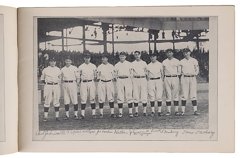 1924 World Series Game 6 Program - New York at Washington