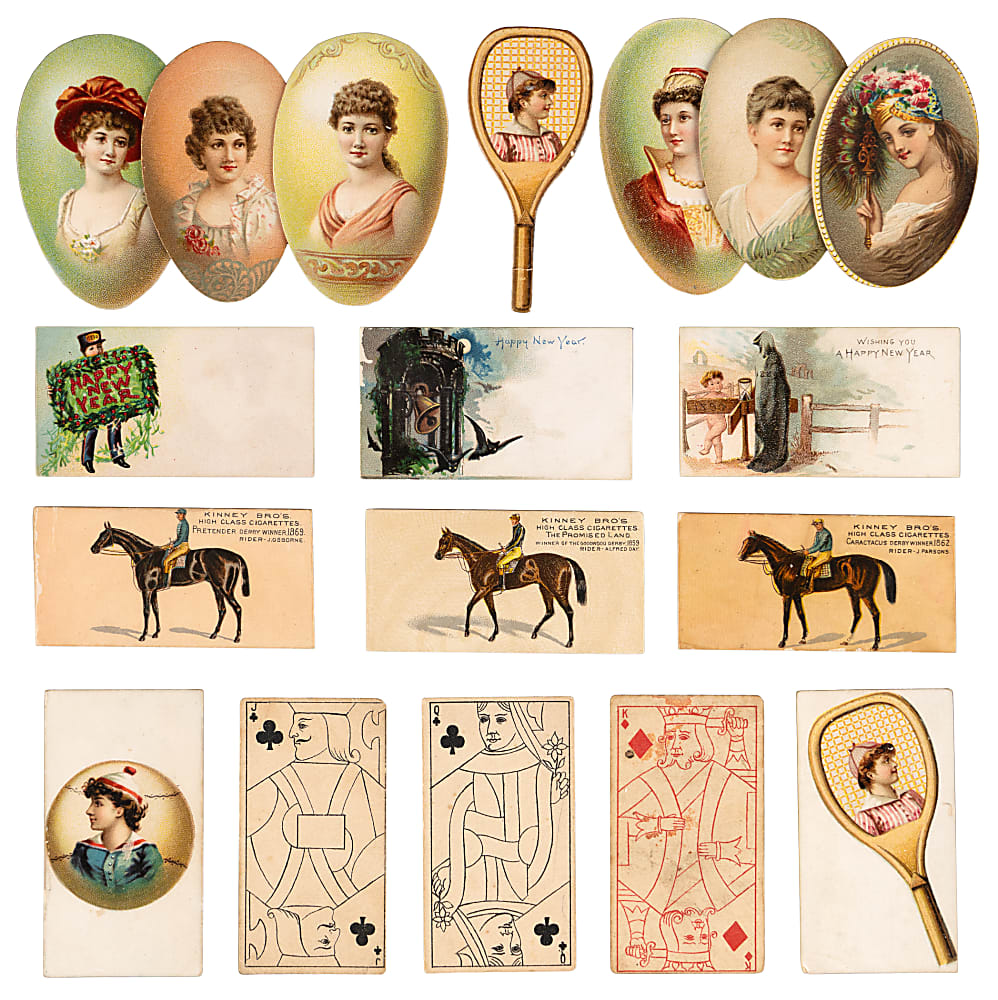1888-1890 Kinney Brothers Non-Sport Collection (215) with Near Complete Sets, Glass Negatives & Rare Variations