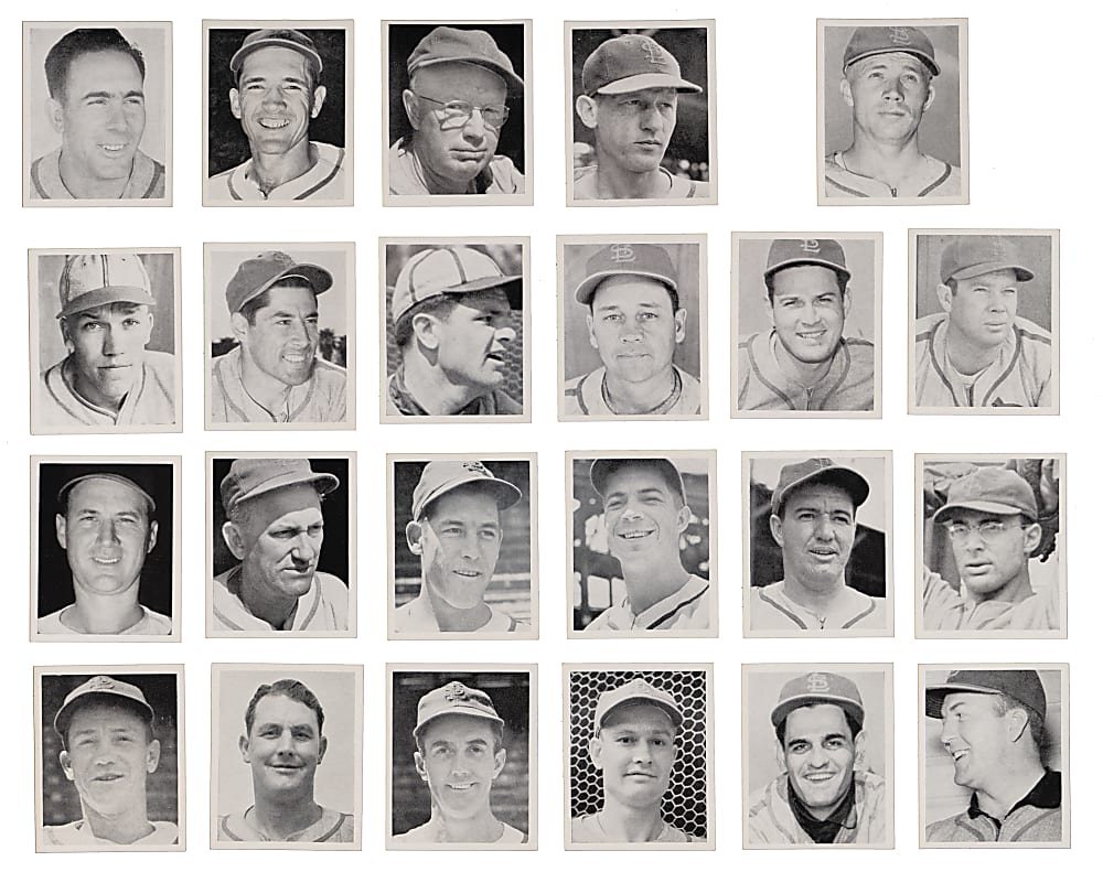1941 W753 St. Louis Browns & 1941 W754 St. Louis Cardinals Complete Set Pair - (60 Total Cards)