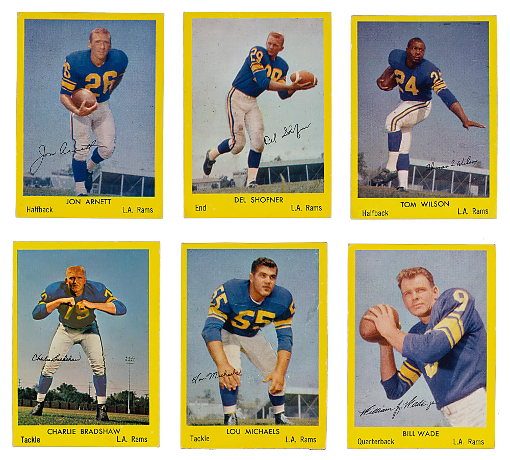 1960 Bell Brand Los Angeles Rams Group (6)