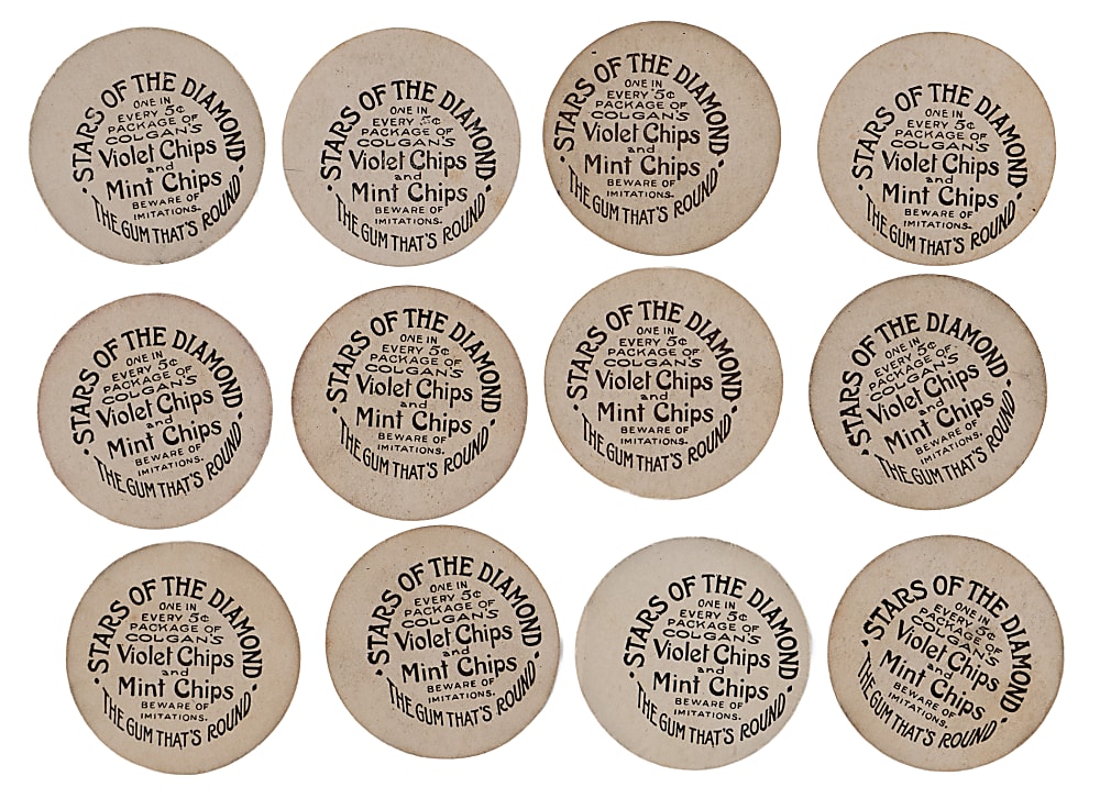 1909-1911 E254 Colgan's Chips Stars of the Diamond Collection (12)