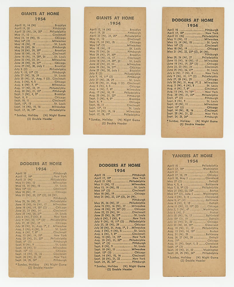 1954 New York Journal-American Starter Set (17) with (6) Hall of Famers Including Berra, Campanella, Mays & Reese