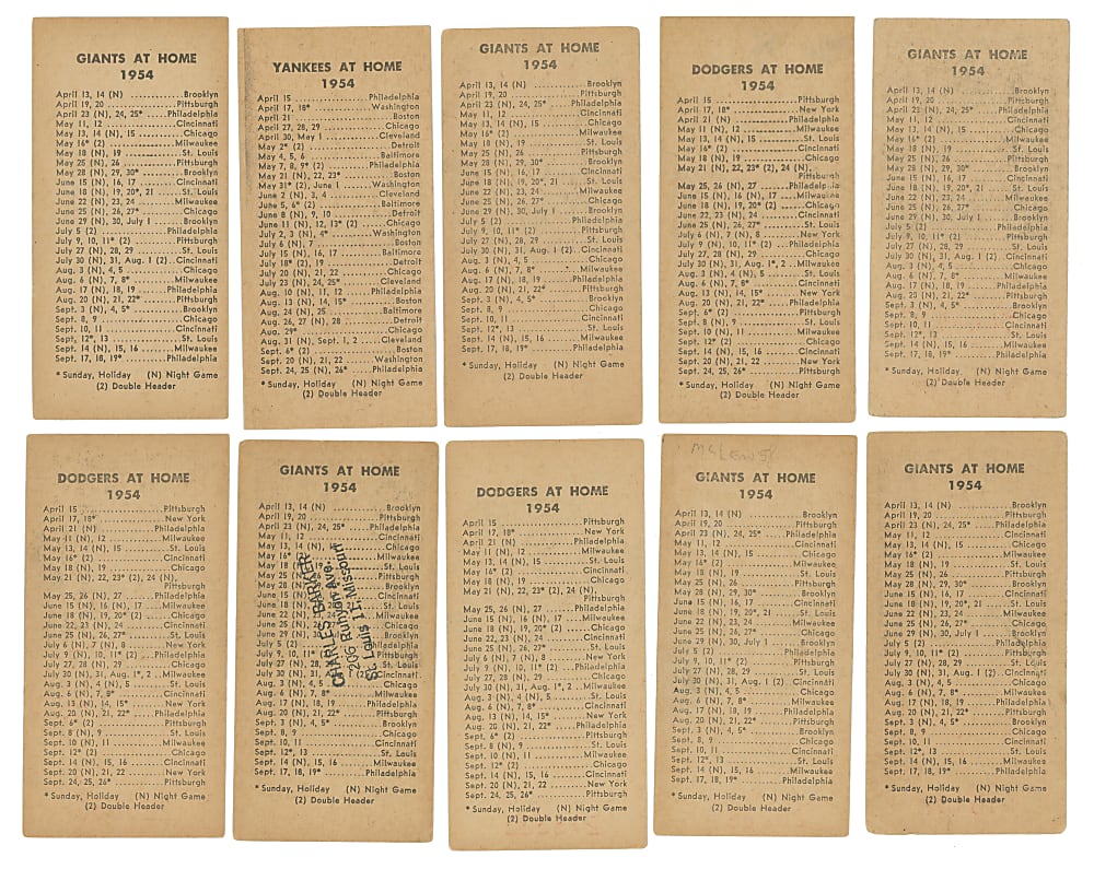 1954 New York Journal-American Starter Set (17) with (6) Hall of Famers Including Berra, Campanella, Mays & Reese