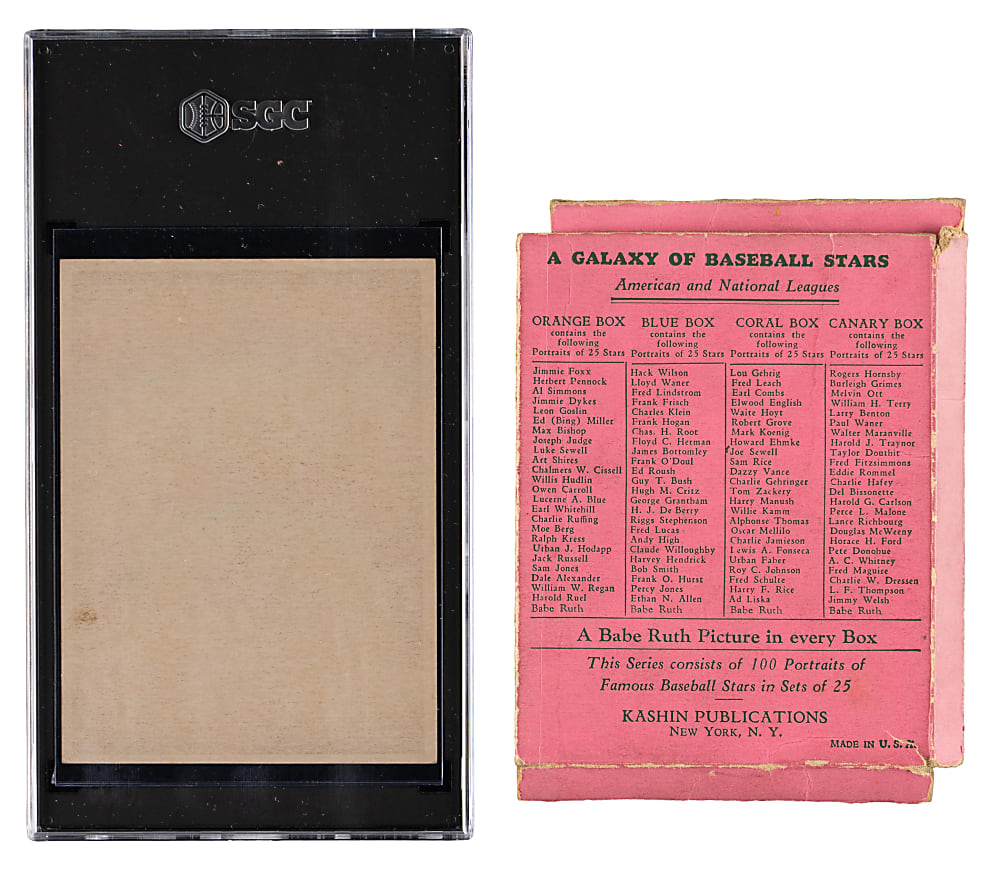 1929 R316 Kashin Publications Moe Berg SGC EX 5 Plus Original Box