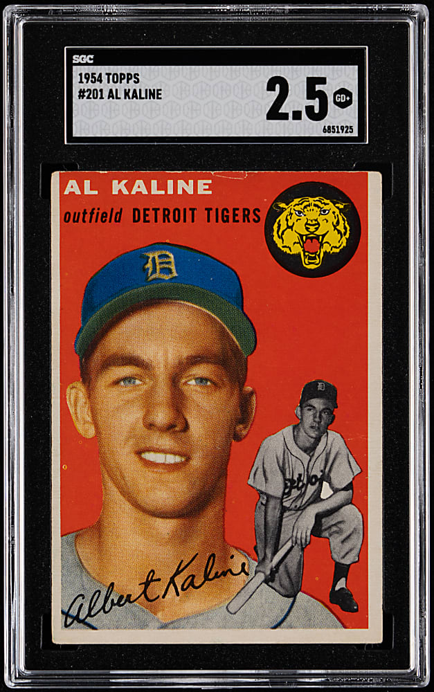 1954 Topps #201 Al Kaline Rookie SGC GOOD+ 2.5