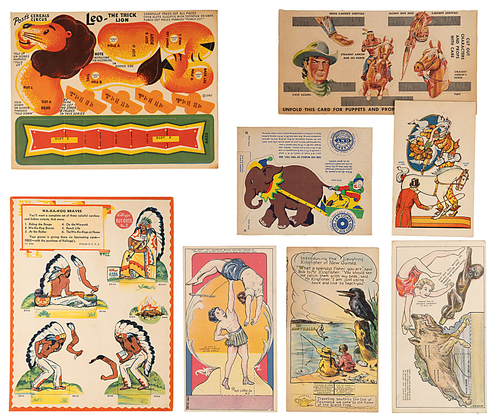 1920s-1950s Non-Sport Cut-Out, Pop-Out & Die-Cut Collection (50+) with Sets