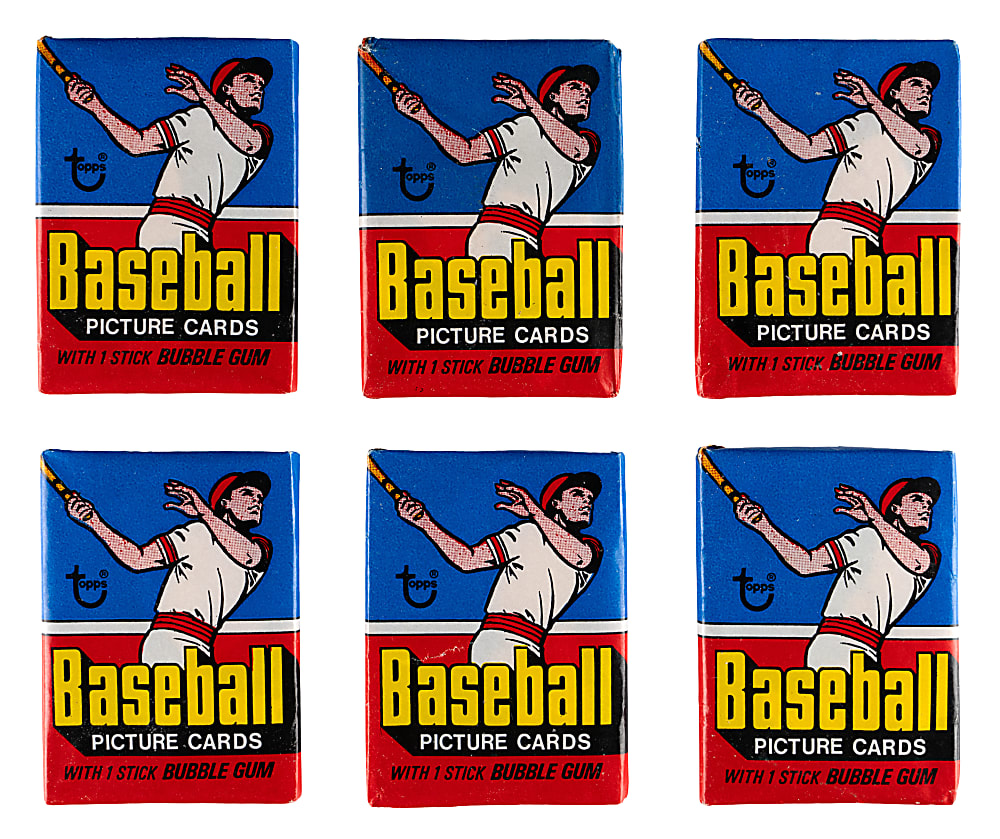 1977 Topps Unopened Wax Packs (6)
