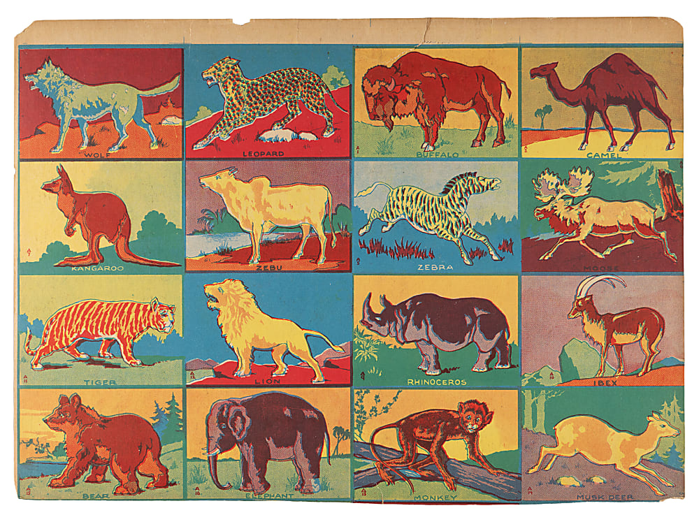 1930s Universal Toy Non-Sport Complete Set Trio with Uncut Sheet & Comic Jokes – (67 Total Cards)