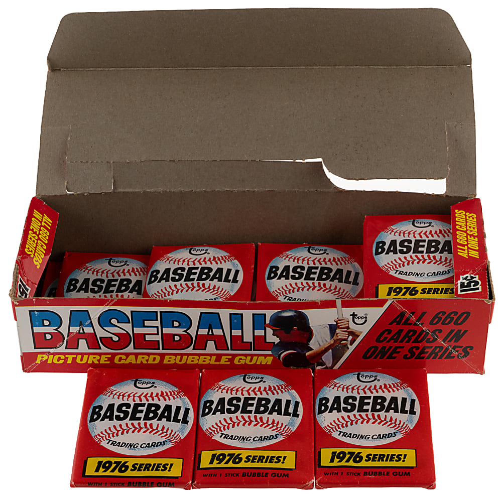 1976 Topps Partial Wax Box (17/36) Unopened Packs