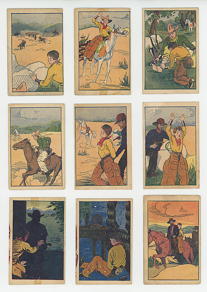 1930s M.J. Holloway Pirate Chest & Golden West Collection (40) with Near Complete Sets & Variations
